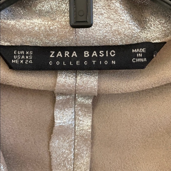 Zara metallic blazer coat dress jacket - Picture 6 of 6